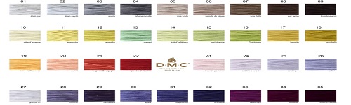 Dmc Satin Floss Color Chart